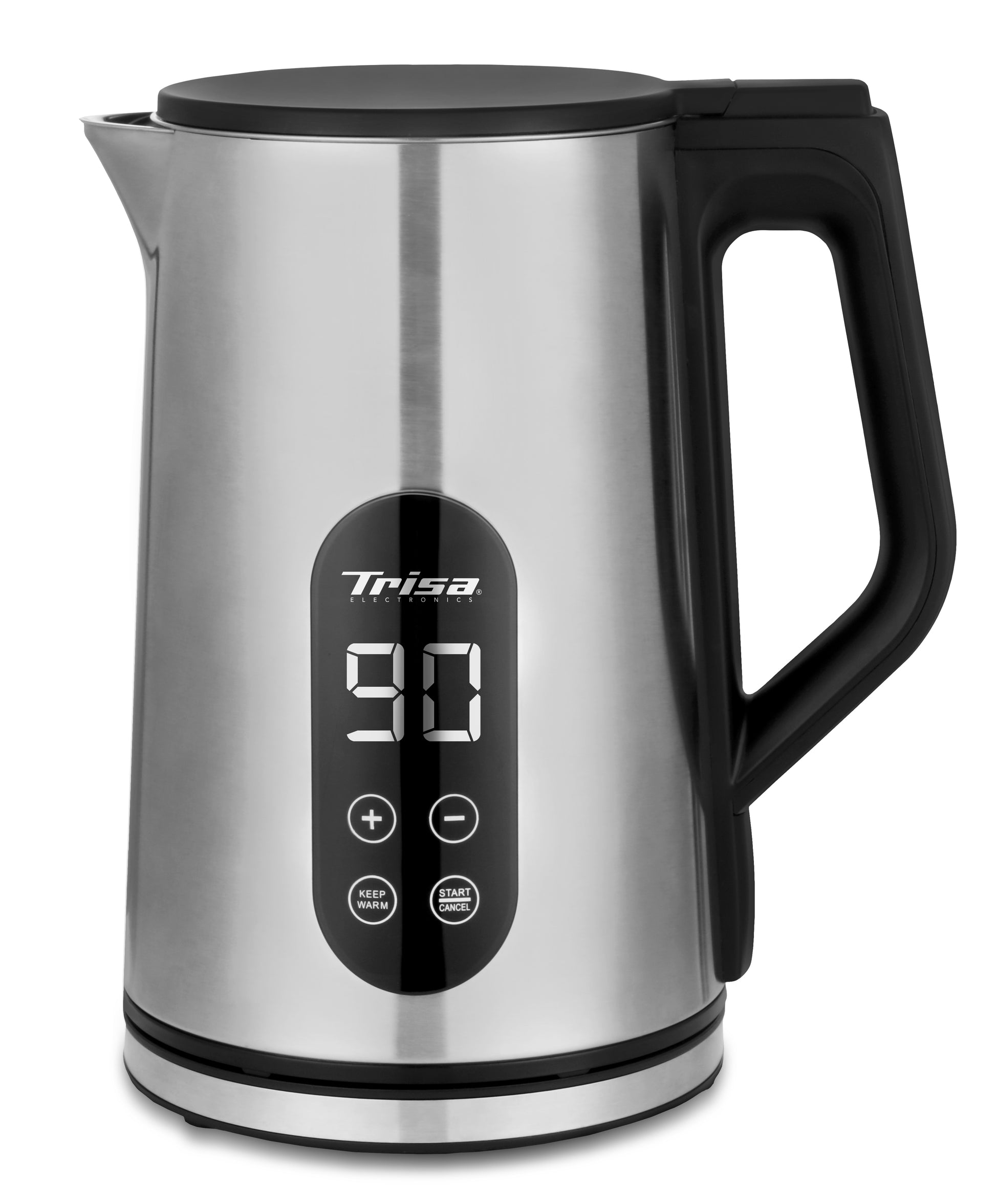 Trisa Wasserkocher – 1,7 l, mit Temperaturwahl, Warmhaltefunktion, Edelstahl