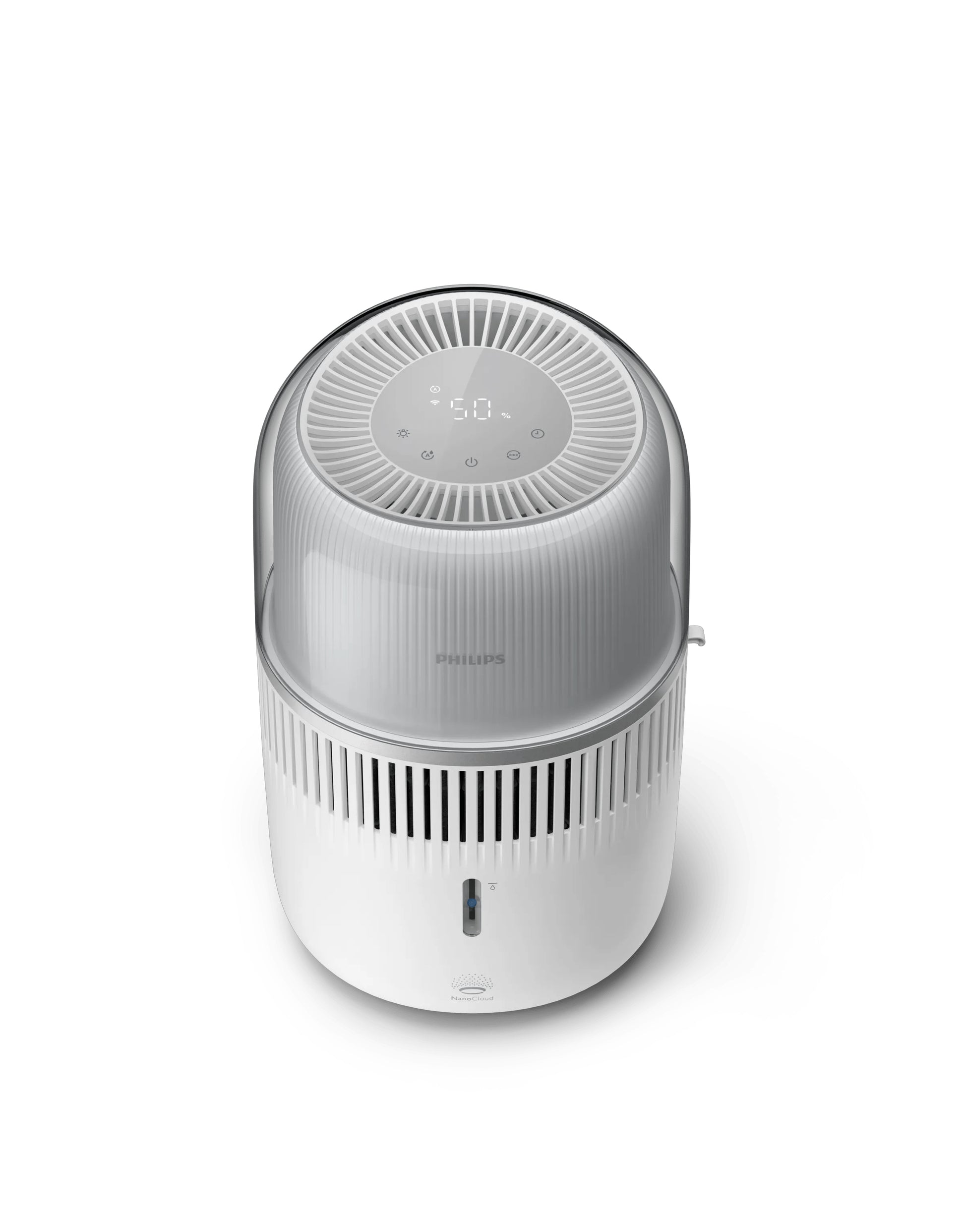 Philips Luftbefeuchter HU5710/00 – Verdunster, 400 ml/h, 4,5 l Tank, bis 56 m², Hygrostat