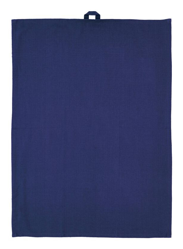 Södahl Geschirrtuch Blocks – 50 × 70 cm, Königsblau, Baumwolle, 2er-Set, OEKO-TEX