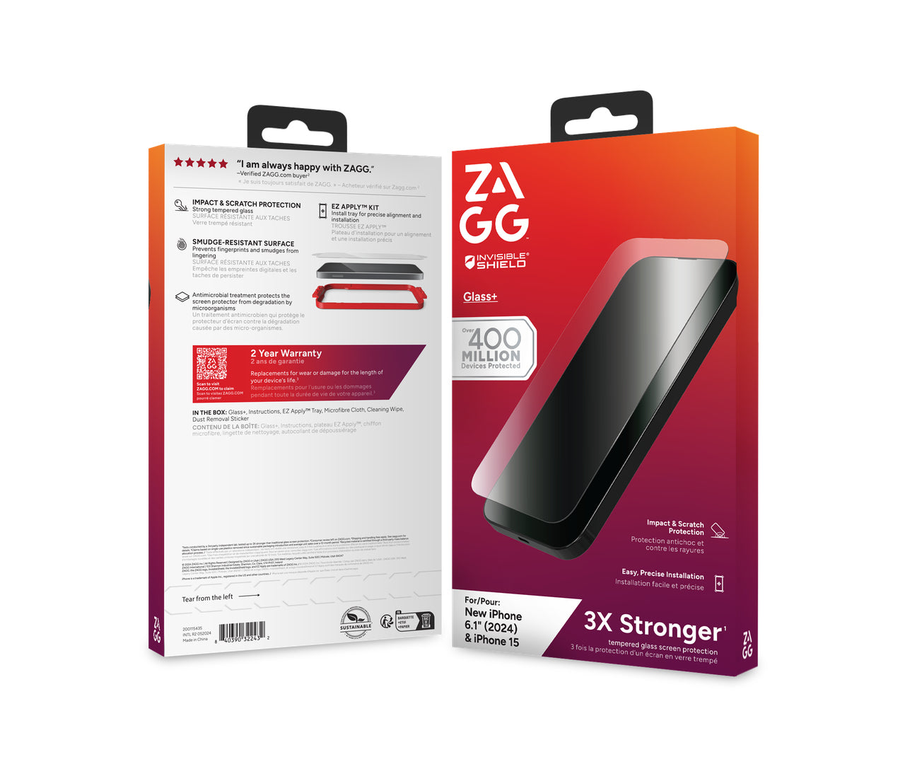 ZAGG Backcover – für Apple iPhone 15