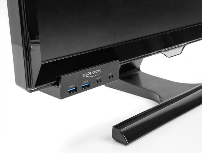 DeLOCK 64262 USB-Hub – USB-A, 2× USB-C, für Windows/Mac/Linux