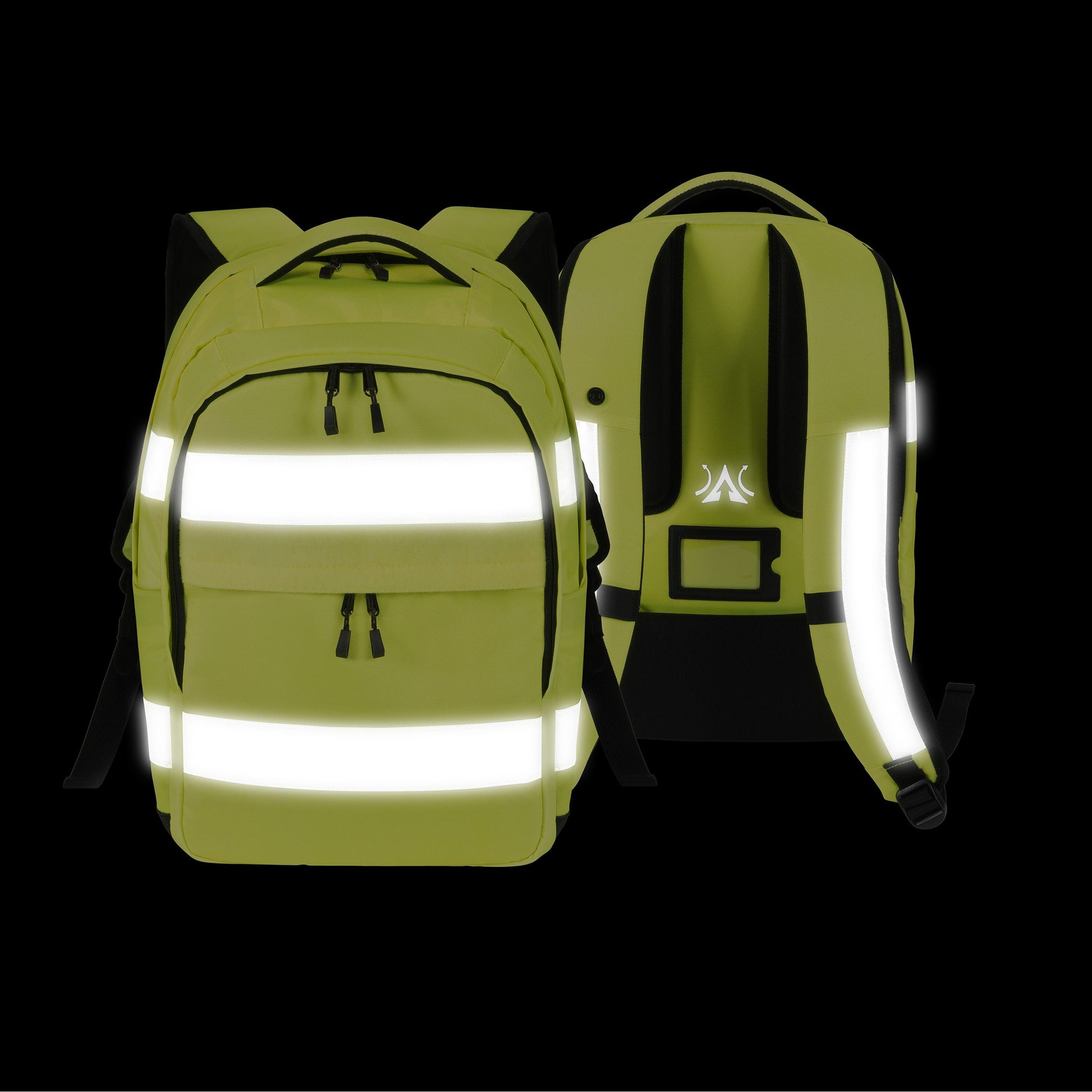 DICOTA HI-VIS P20471-01 – Freizeit-Rucksack – 25 l, rPET, gelb, Reflexstreifen