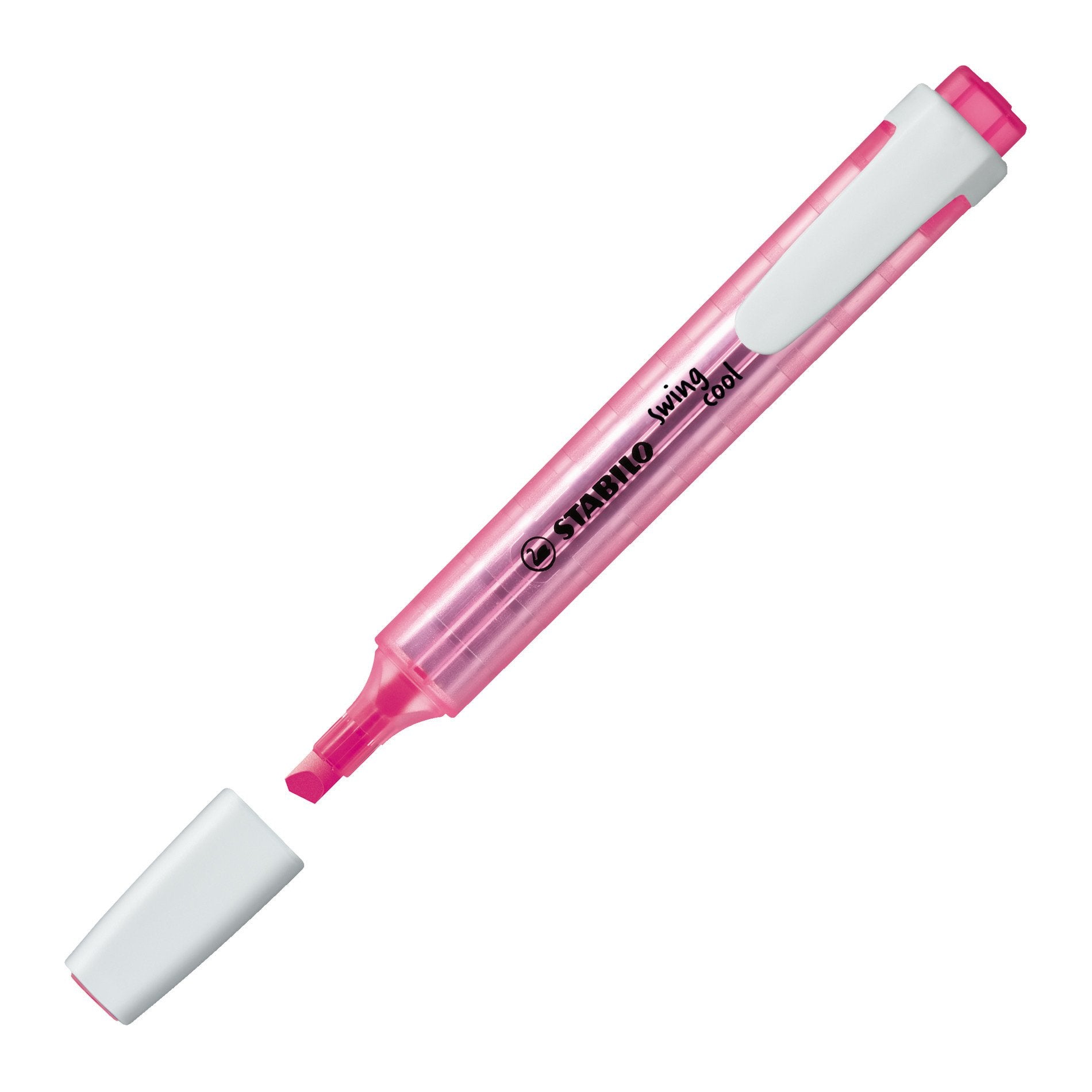 STABILO swing cool Textmarker rosa – Keilspitze, 1–4 mm