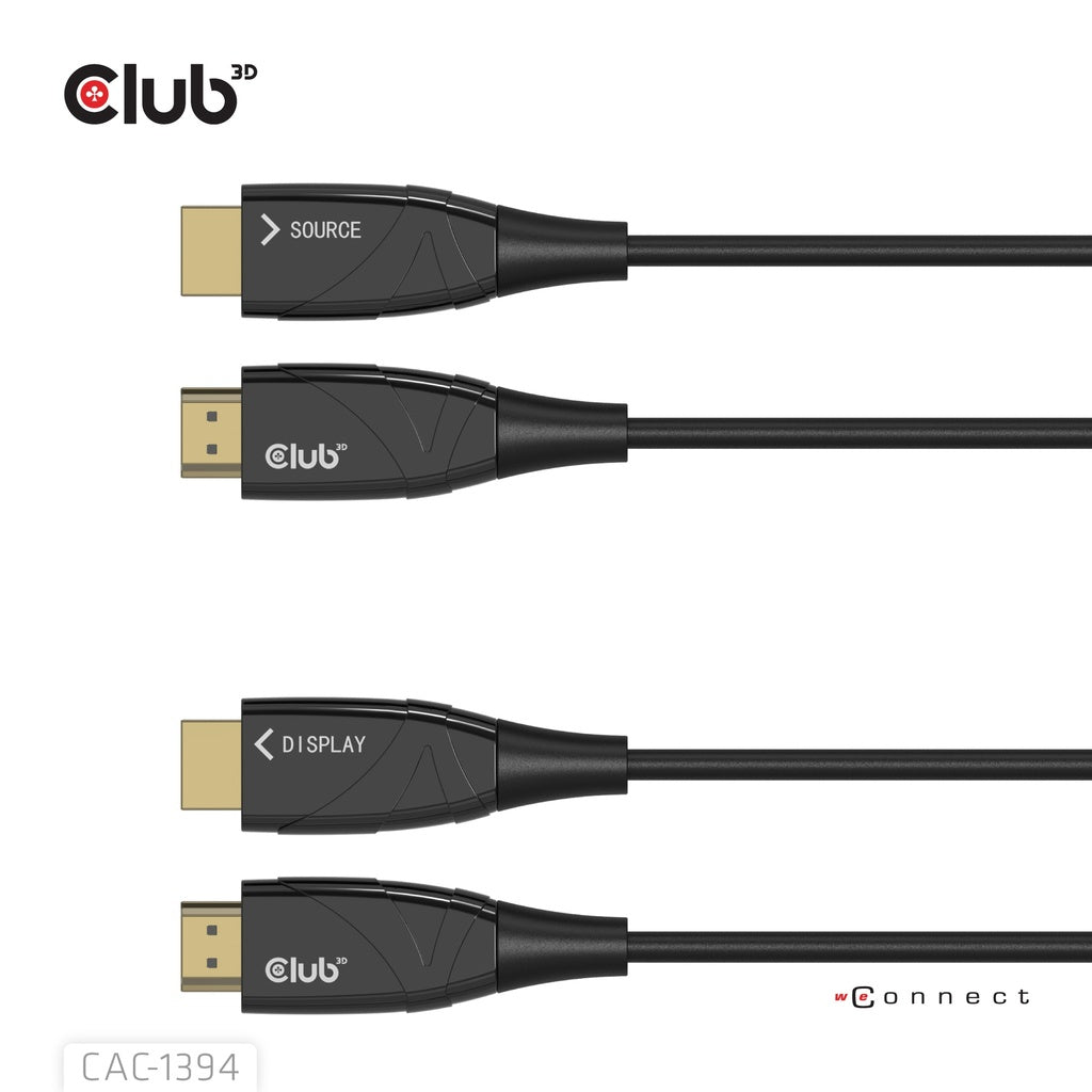 CLUB3D HDMI Kabel HDMI 2.1 8K 60 Hz – 100 m – AOC, HDR