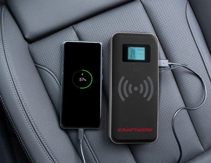 KRAFTWERK 506.001.100 Powerbank 37'000 mAh – schwarz, für Auto, Motorrad & LKW