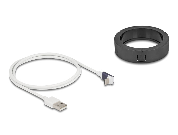 Delock 66260 Kabelloses Ladegerät 15 W – Qi – Tischeinbau – USB-C×1 – für Smartphone – Weiss