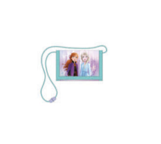 Undercover Brieftasche – Klettverschluss, mit Münzfach, Reissverschlusstasche – 13 × 9 × 2 cm – Lila