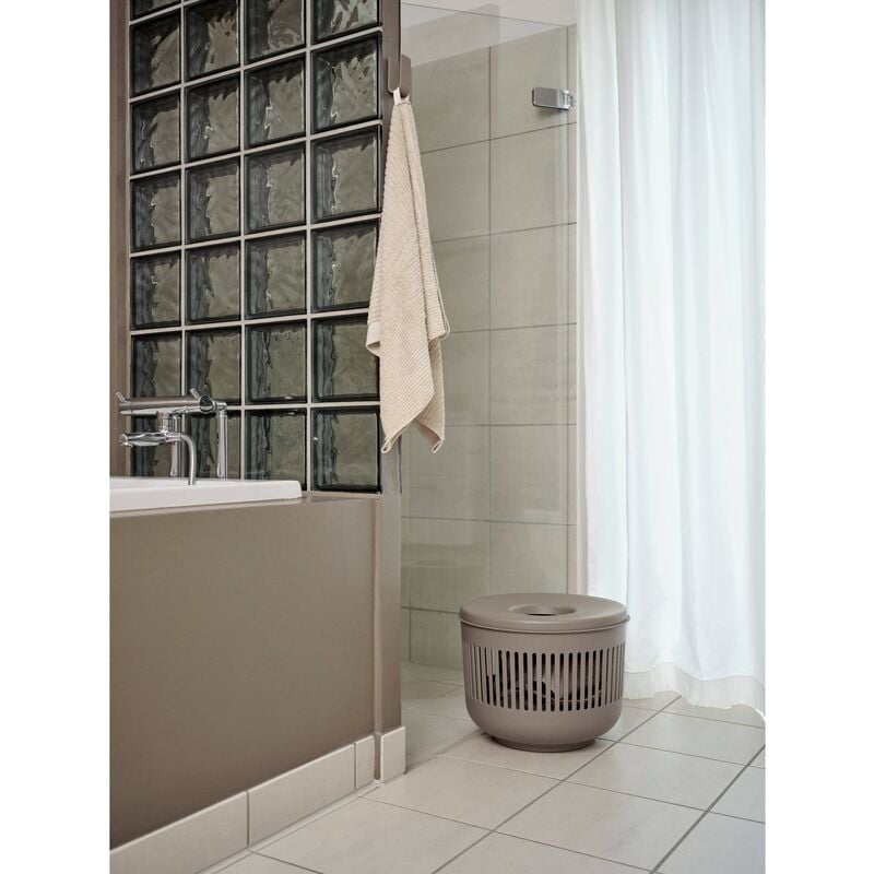 Zone Denmark Haken Ume – 3,4×3,5×8 cm, Aluminium, Wandmontiert, Taupe