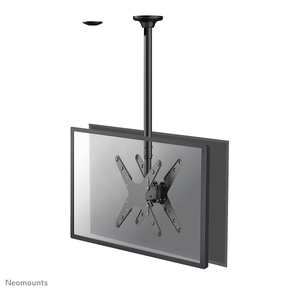 Neomounts FPMA-C340DBLACK – Deckenhalterung, neigbar, bis 75", VESA 400×400, bis 50 kg, schwarz