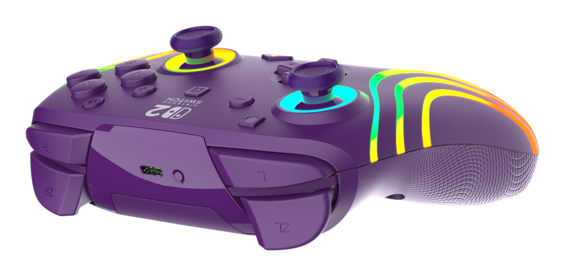 Turtle Beach Afterglow Wave – Gamepad – Bluetooth/USB, RGB, 20 h – für Nintendo Switch, Violett