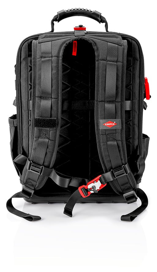Knipex Werkzeugkasten Modular X18, 530 × 217 × 549 mm, 18 l, Aluminium, schwarz, 22 Teile