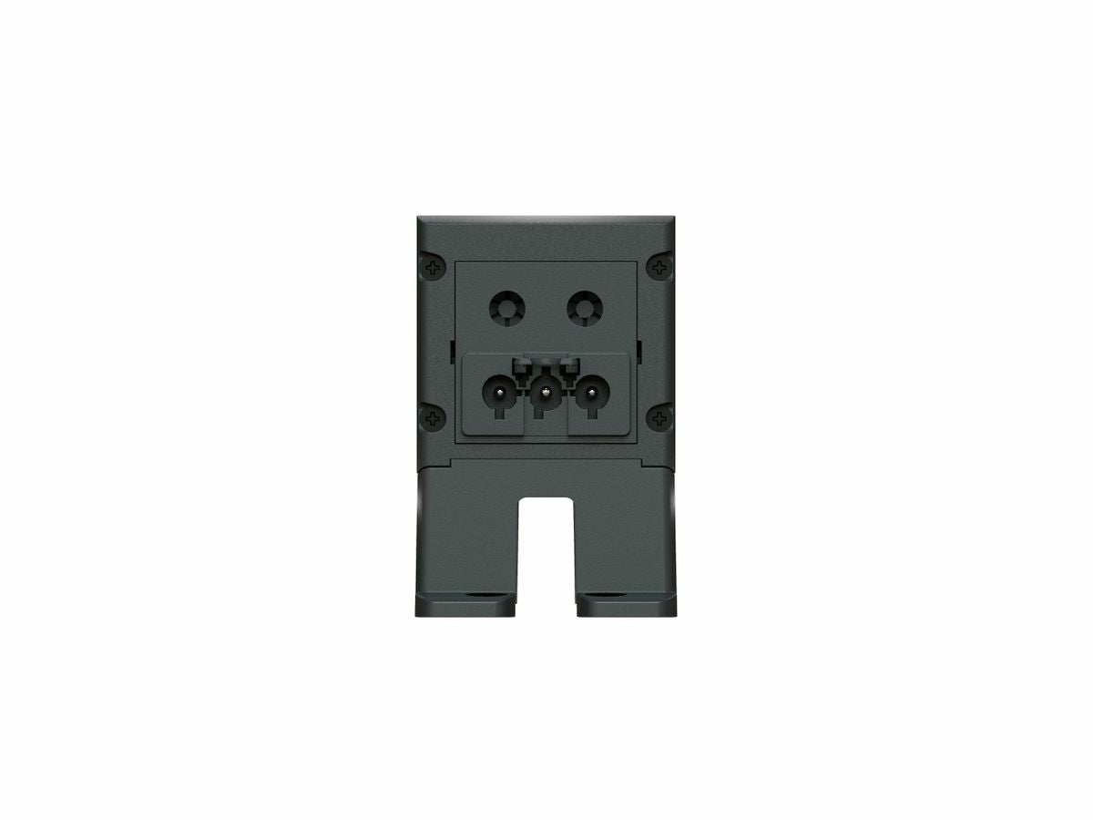 Max Hauri AG CUBO Tischsteckdosenleiste, 3×T13, Tisch/Bank, 328,4×54×54 mm – Schwarz