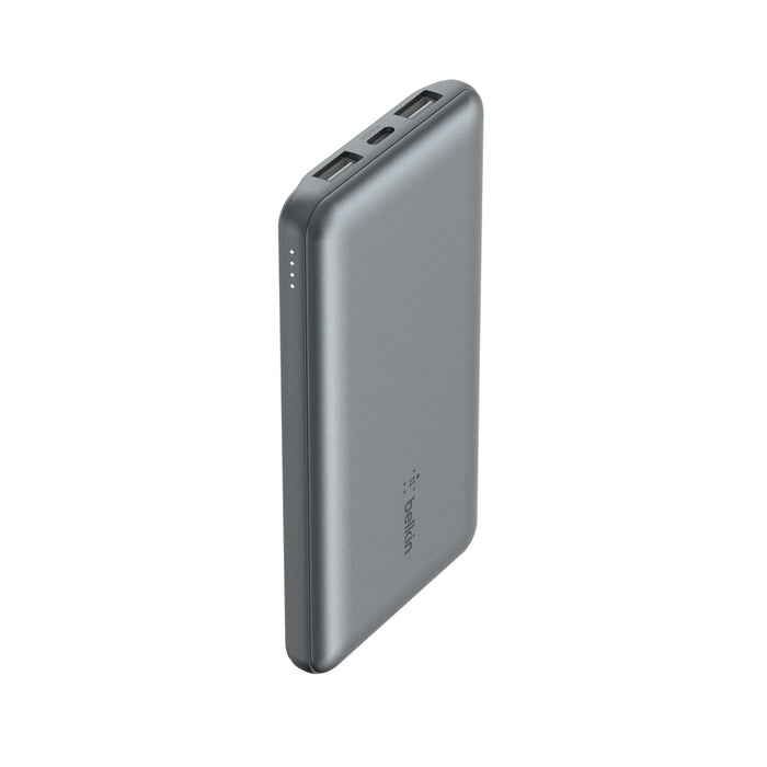 Belkin Powerbank 10000 mAh, PD 39 W, 1× USB-C, 1× USB-A, Grau