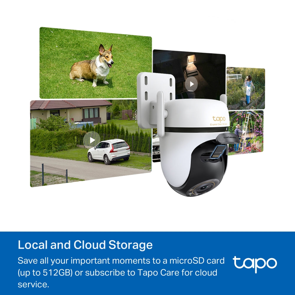 TP-Link Tapo C530WS IP-Sicherheitskamera – 5 MP, Reichweite 30 m, IP66, Weiss