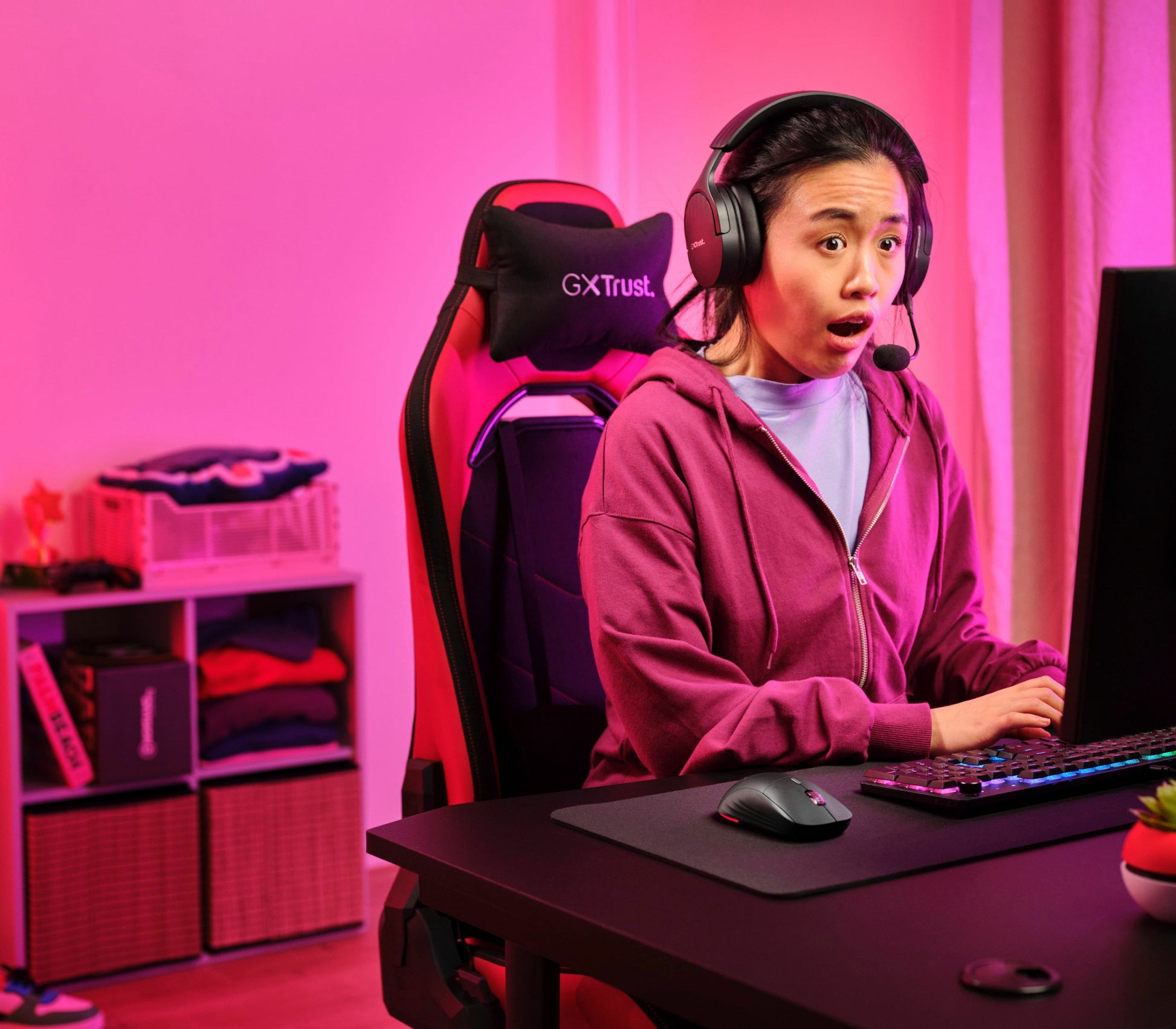 Trust GXT926 Redex II – Gaming-Maus – Kabellos (2,4 GHz), 10000 DPI, rechts, Schwarz