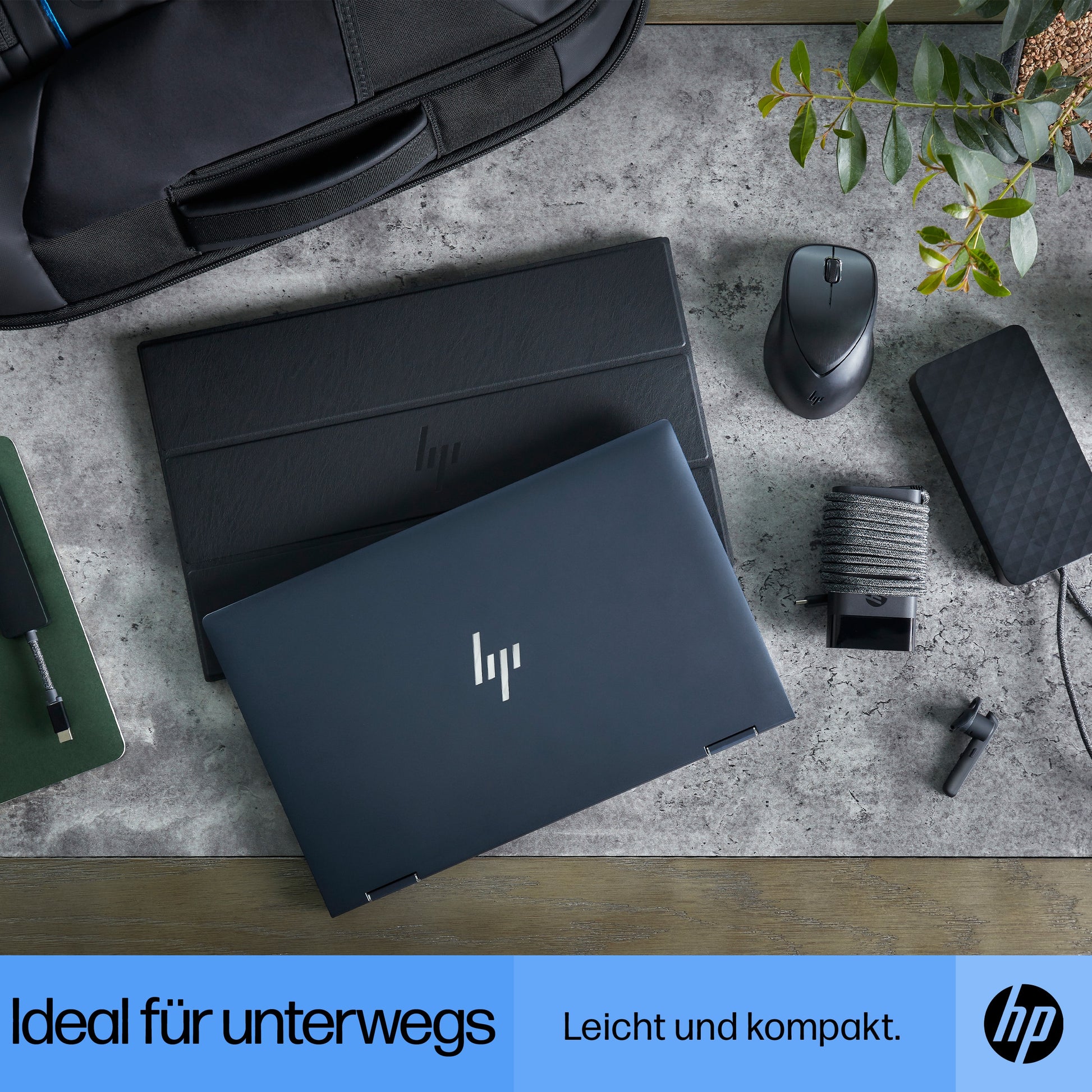 HP Laptop-Ladegerät 65 W – USB-C – schwarz