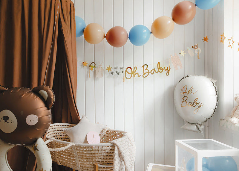 PartyDeco Luftballons – Hellblau – Ø 33 cm – Latex – 20 Stk