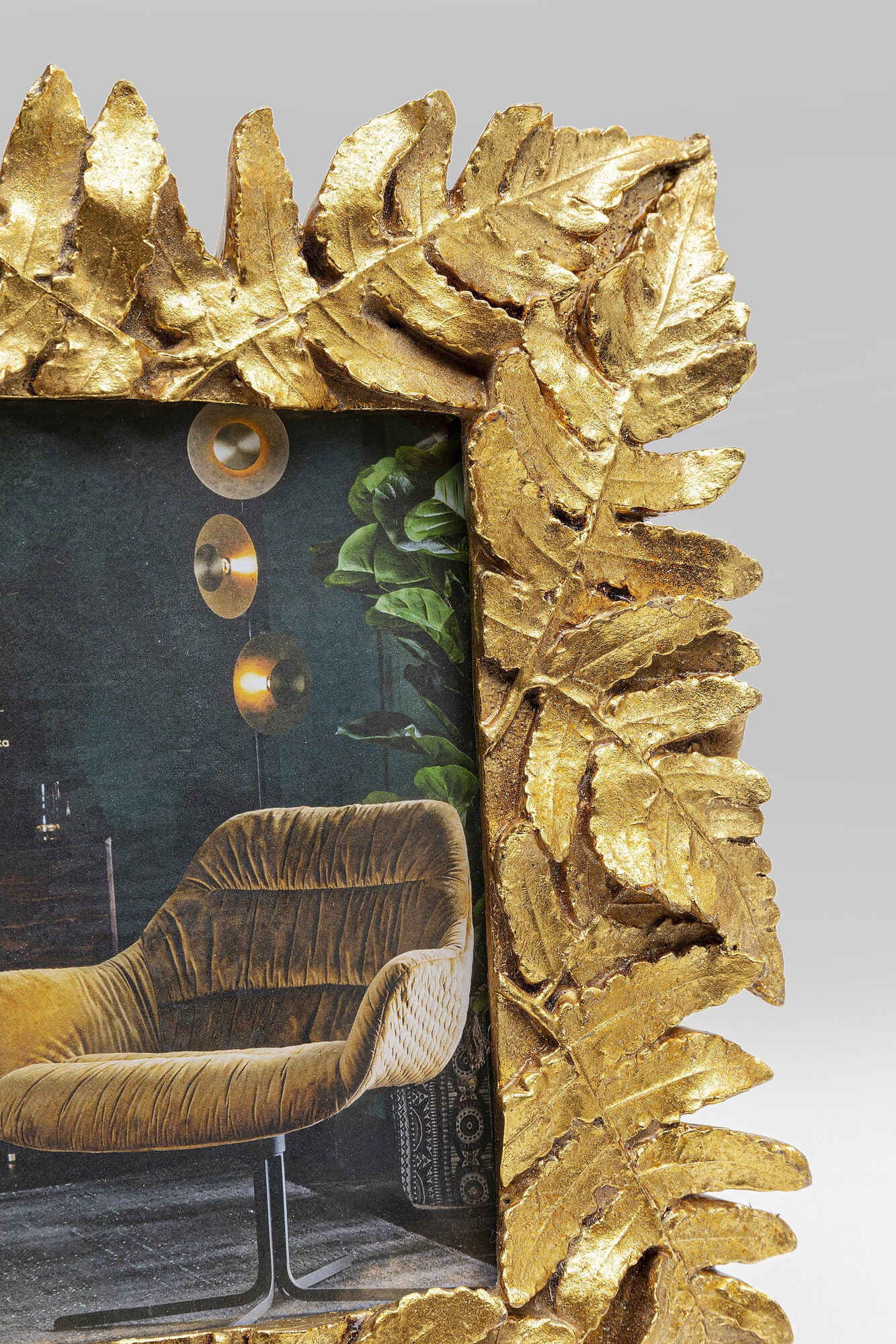 KARE Design Bilderrahmen – für 10 × 15 cm – Polyresin, gold
