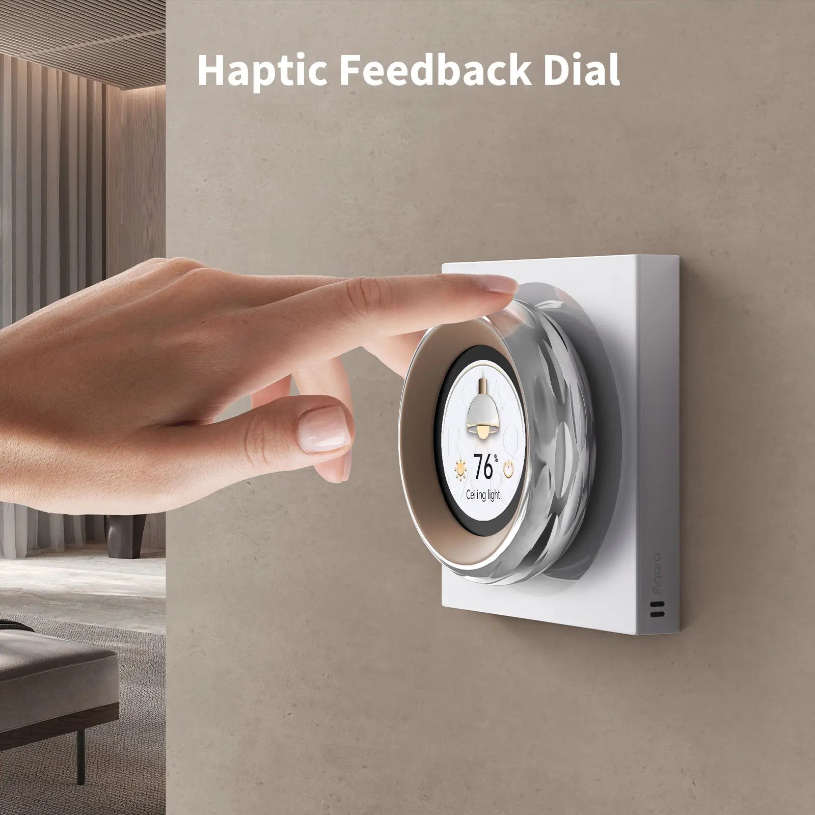 Aqara Touchscreen Dial V1 – Smart-Display – Touchscreen, Amazon Alexa, Google Home – für Apple Home, Matter