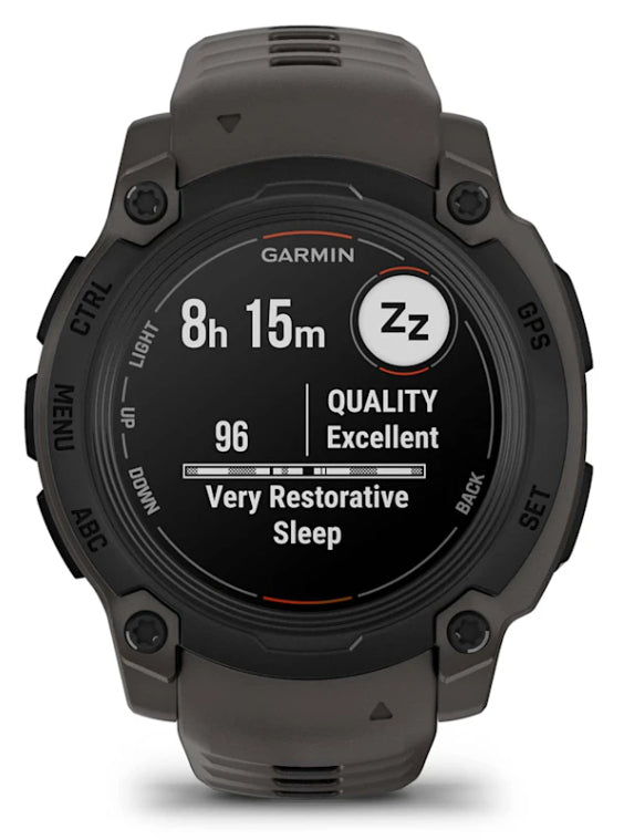 Garmin Instinct E – Smartwatch – 40 mm, Connected GPS, Bluetooth, Regen/Duschebeständig, Schwarz, Sportarmband