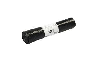 Kehrichtsack Quickbag – 110 l, mit Zugband, LDPE, schwarz, 45 µm, 730 × 1'000 mm, 10 Stk