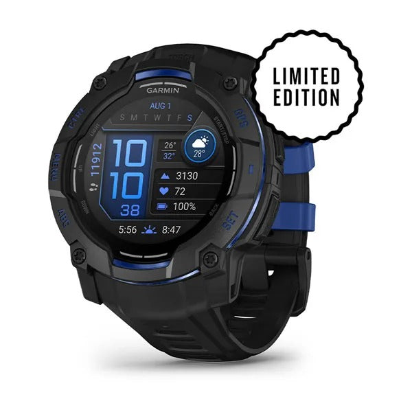 Garmin Instinct 3 50 mm GPS – Aluminium Schwarz, Sportarmband, 100 m, für iPhone