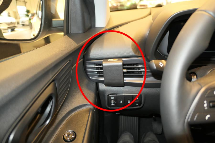 Brodit Auto-Halterung, Lüftungsmontage, passiv – universal – Schwarz, ABS