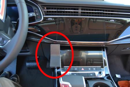 Brodit Auto-Halterung, Klemmhalterung, senkrecht – universal – Schwarz, ABS