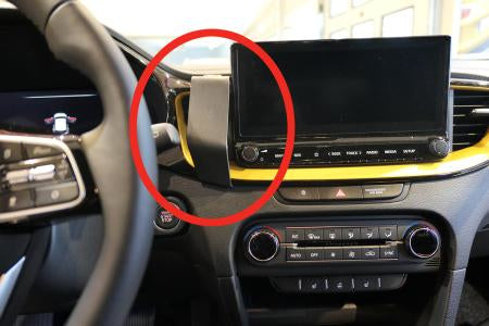 Brodit Auto-Halterung, Lüftung, senkrecht – für Geräte mit 8,2" oder 10,2" Display – Schwarz, ABS