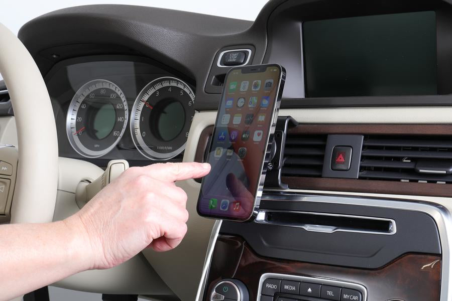 Brodit Auto-Halterung, Schraubbefestigung, kipp-/schwenkbar – für iPhone 12–13 (MagSafe) – Schwarz