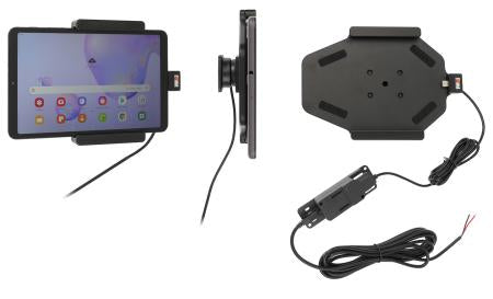 Brodit Fahrzeug-Dock für Samsung Galaxy Tab A 8,4" (2020, SM-T307) – 12/24 V, kipp-/360° schwenkbar – Schwarz