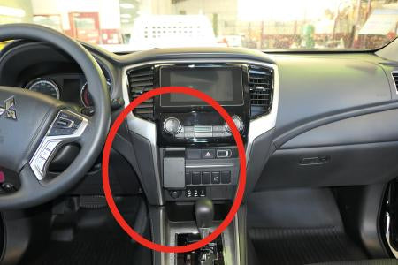 Brodit ProClip ONLY – Auto-Halterung – Klemmhalterung, senkrecht – Schwarz
