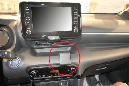 Brodit Auto-Halterung, Klemmhalterung, senkrecht – für Smartphone – Schwarz, ABS