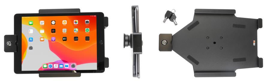 Brodit Tablet-Tischhalterung für iPad 10,2" (7.–9. Gen.) – Autolüftungsmontage, abschliessbar – Schwarz