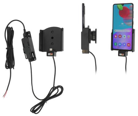 Brodit 727220 Lade-/Daten-Cradle – Schraubbefestigung, USB-A ×2 – für Smartphones – Schwarz