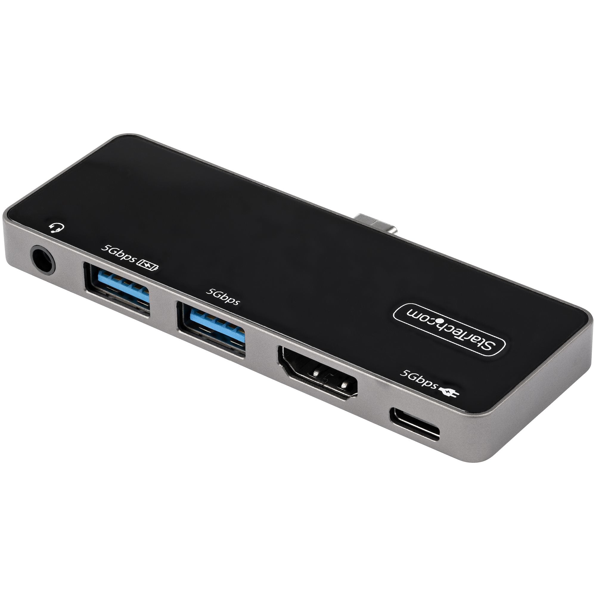 StarTech.com Multiport-Adapter – USB-C, 1× HDMI, 2× USB-A, 100 W PD, 3,5 mm Audio, für Windows/Mac/iPadOS