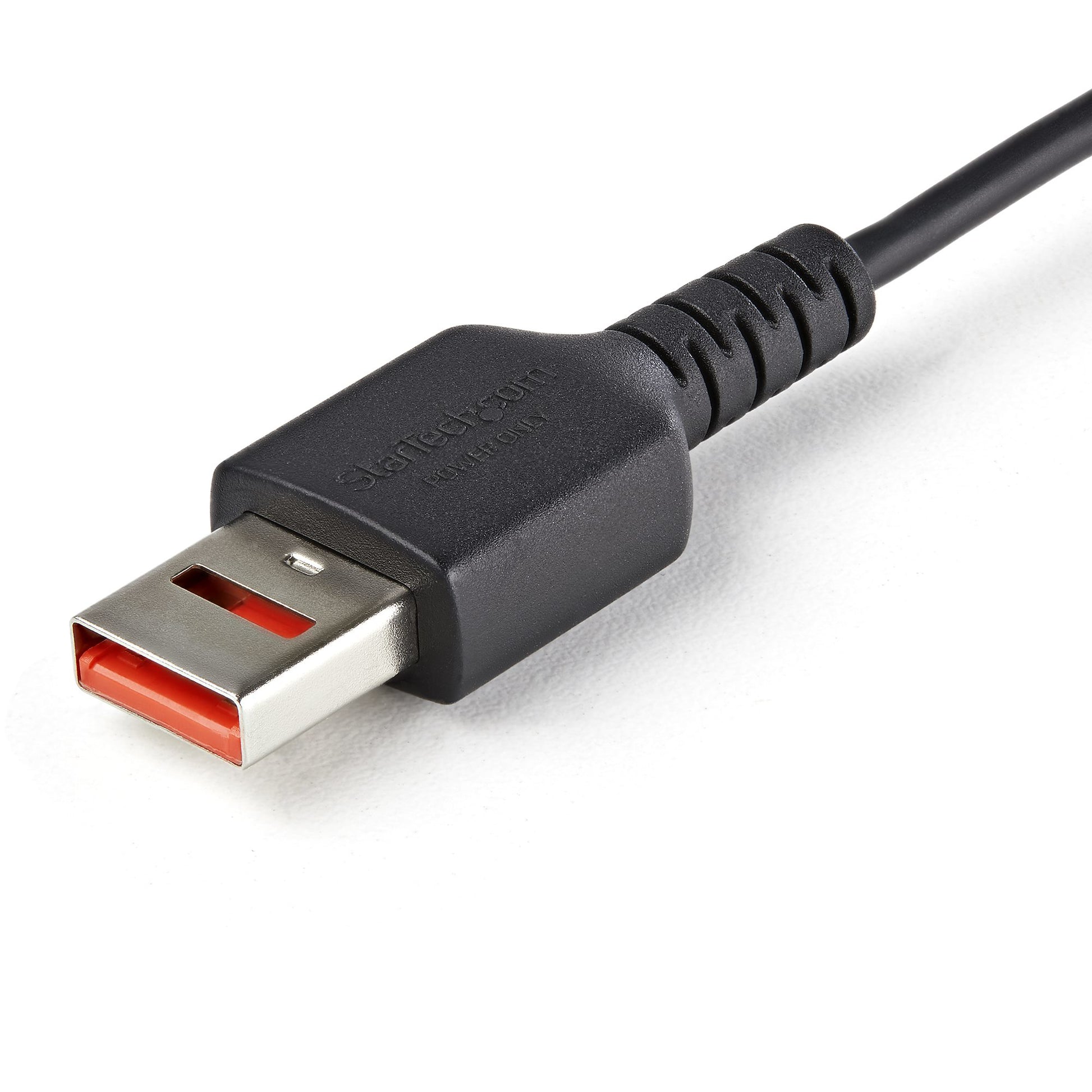 StarTech.com USB-A auf USB-C Kabel – USB 2.0 (480 Mbit/s) – 1 m – Datenblocker, TPE-Mantel – Schwarz