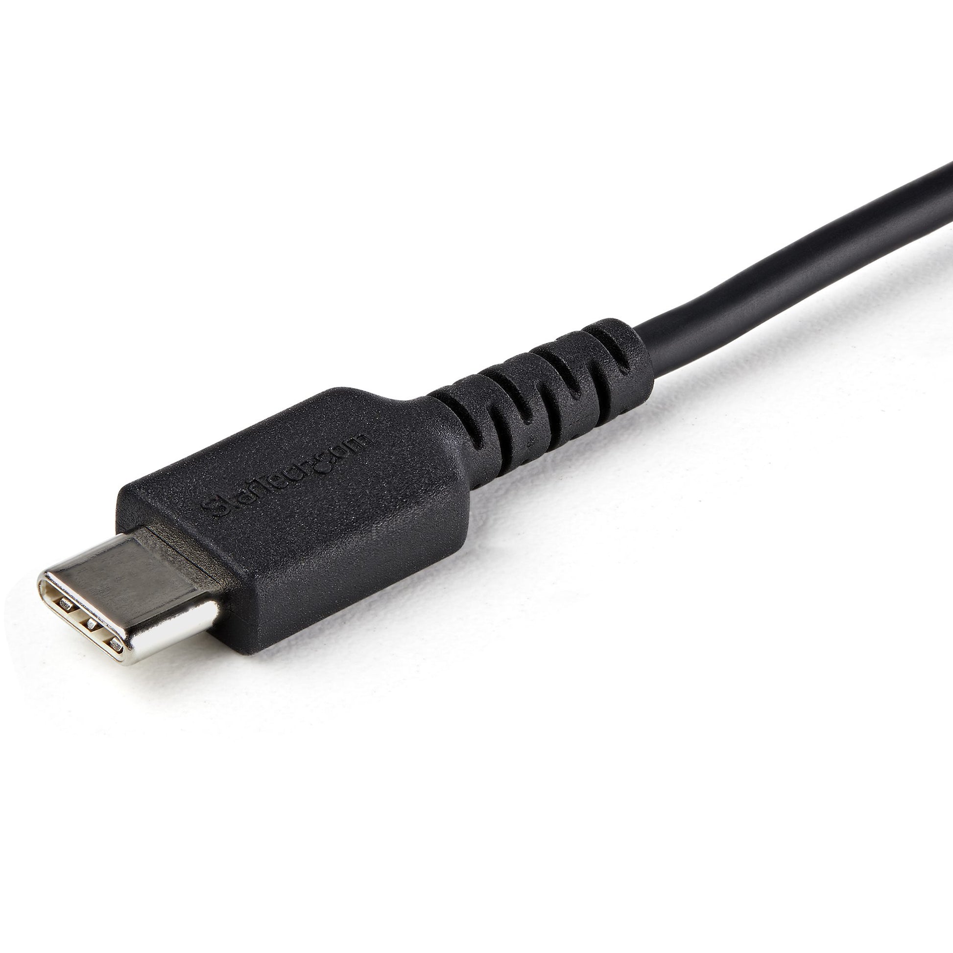 StarTech.com USB-A auf USB-C Kabel – USB 2.0 (480 Mbit/s) – 1 m – Datenblocker, TPE-Mantel – Schwarz