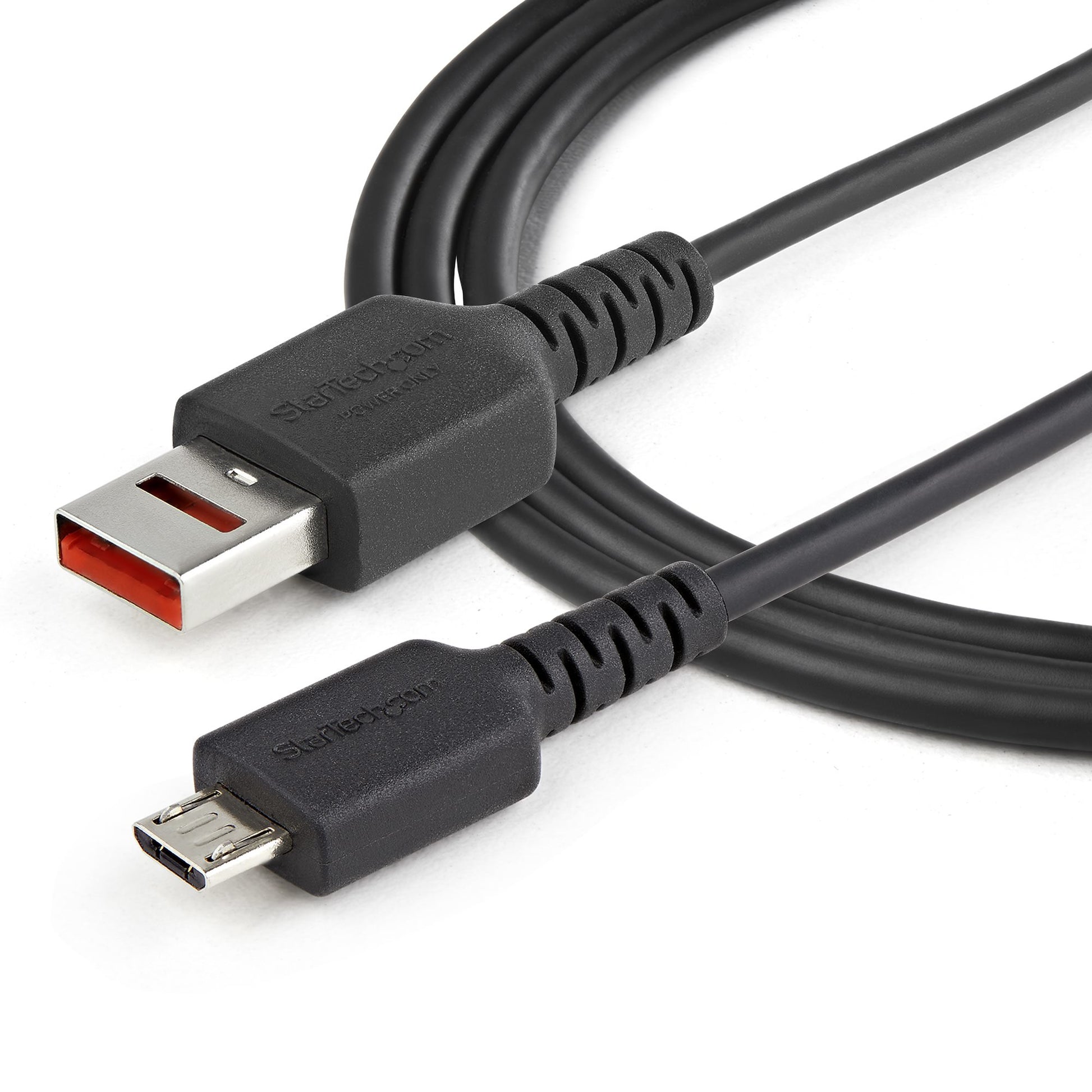 StarTech.com USB-A auf Micro-USB-B Kabel – USB 2.0 (480 Mbit/s) – 1 m – Datenblocker – für Handy und Tablet