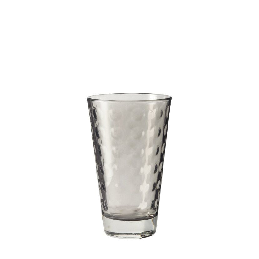 LEONARDO Trinkglas – 0,30 l, Kalk-Natron-Glas, Grau, spülmaschinenfest, 6 Stück
