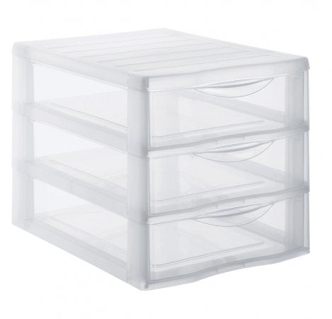 Rotho OPTIMO Schubladenelement – für A4, transparent, Polypropylen (PP), B 260 × H 255 × T 365 mm