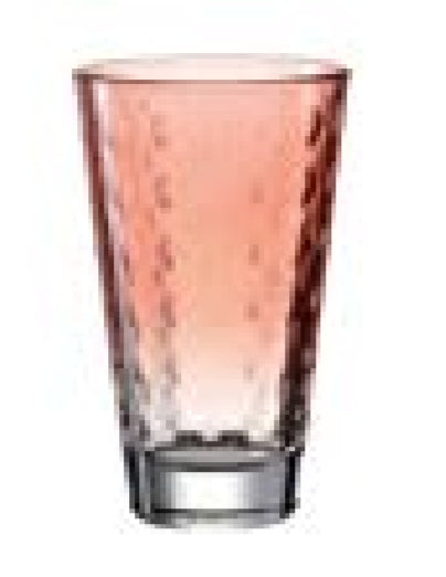 LEONARDO Trinkglas – 6er Set, 300 ml, Ø 8,0 cm, H 13,0 cm, Glas, Koralle, spülmaschinenfest