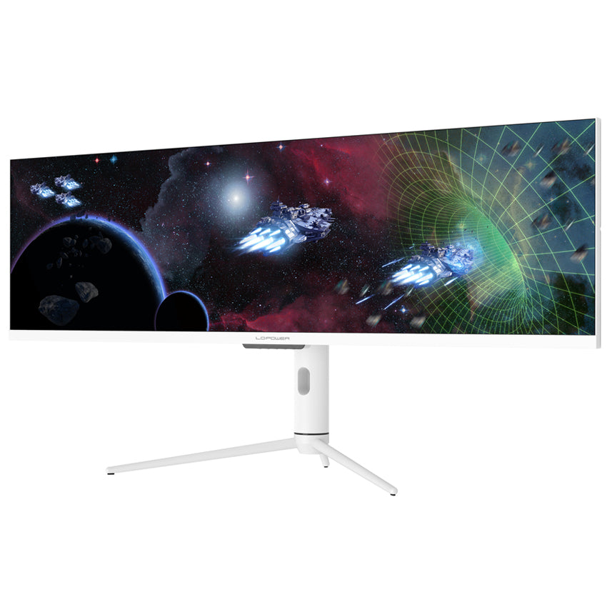 LC-Power LC-M44-DFHD-120 – Monitor, 43,8", 3840 × 1080, IPS, 120 Hz, 400 cd/m², USB-C, VESA 75 × 75, Weiss