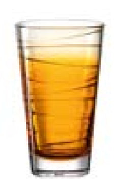 LEONARDO Vario Struttura Trinkglas – 0,28 l, Glas, Orange, spülmaschinenfest, 6 Stück