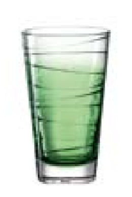 LEONARDO Trinkglas – 6er Set, 280 ml, Ø 7,5 cm, Kalk-Natron-Glas, Grün, spülmaschinenfest