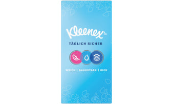 Kleenex Taschentücher – 4-lagig – 15×9 Taschentücher – FSC