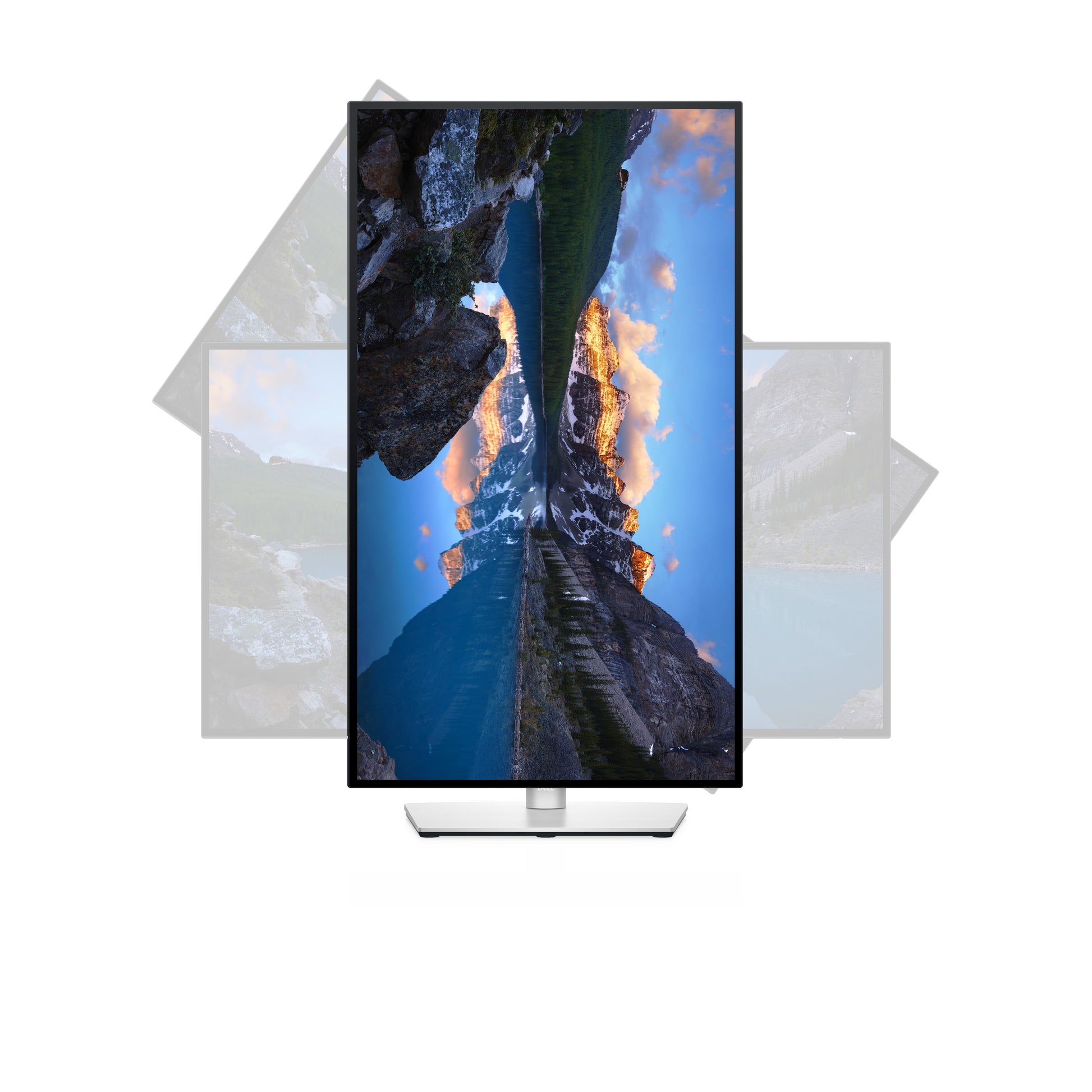DELL U2722DE – Monitor, 27", 2560 × 1440 (WQHD), IPS, 60 Hz, 350 cd/m², USB-C, VESA 100 × 100, Silber
