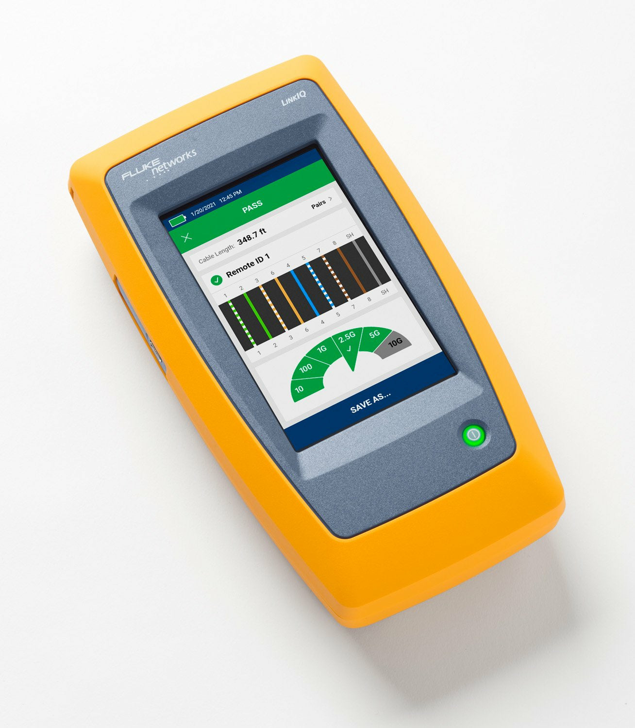 Fluke Networks LinkIQ – Netzwerk-Kabeltester – RJ45, USB, max. 305 m