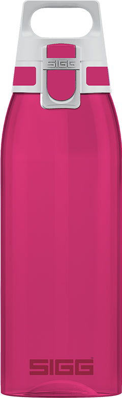 SIGG Total Color One Kindertrinkflasche 1 l – mit Druckknopfdeckel, Tritan, Rosa