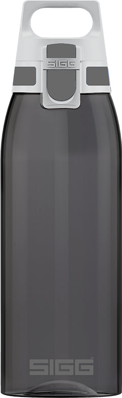 SIGG Total Color One Trinkflasche 1 l – Tritan, Druckknopfdeckel, Anthrazit